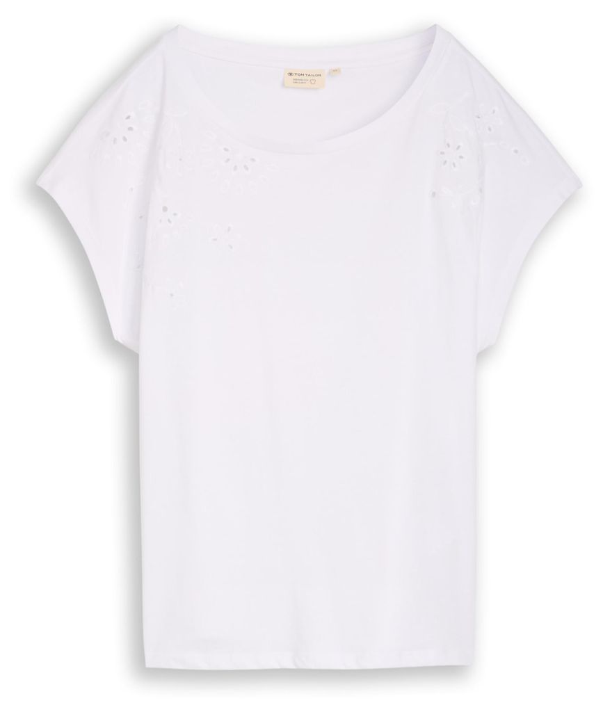 T-Shirt mit Lochstickereien