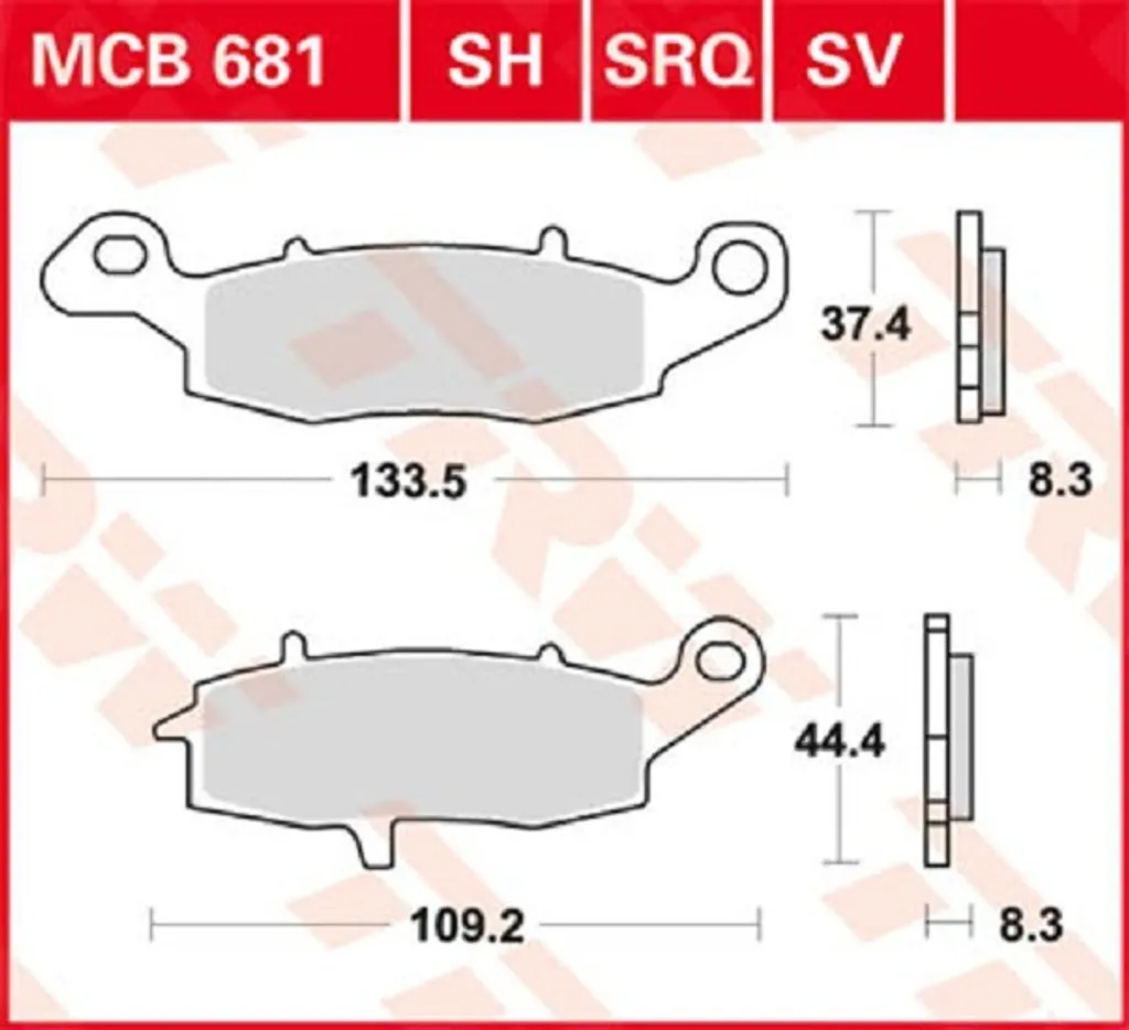Plaquettes de Frein à Disque Semi-Métalliques pour VTT et Vélos de Route