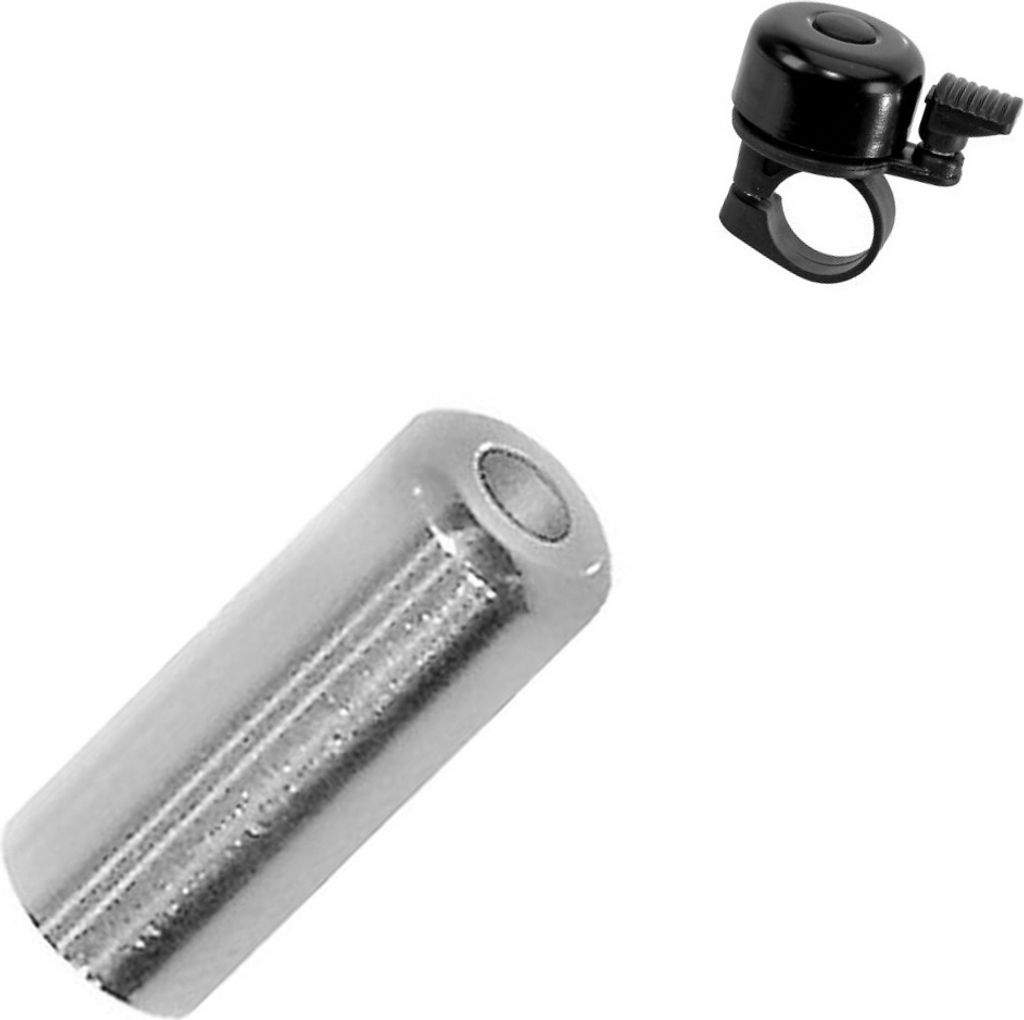 200 Stück Promax Abschlußhülse für Schaltzughülle Ø 4 mm KOLLARS-System CNC gefräst inkl. 1 x Fahrradklingel