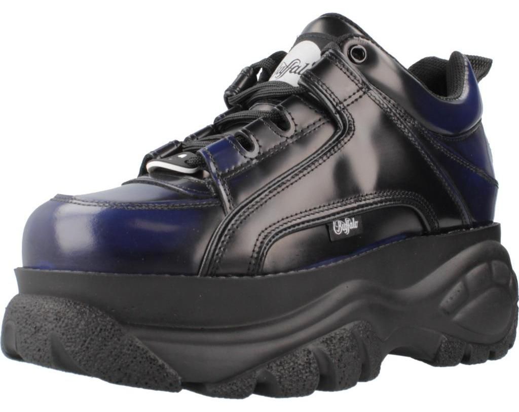 Buffalo 1339-14 2.0 in Schwarz Blau Rub für Damen – 6 UK - 39 EU - 8.5 US / Black Blue Rub