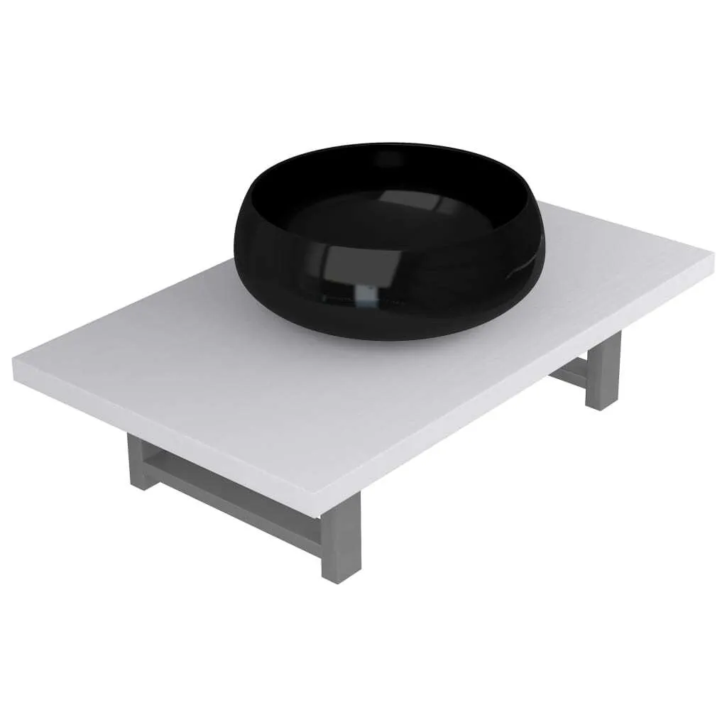 Set Bagno 2 Pezzi Vetroceramica Bianca - Prezzo Shock Arredo Bagno