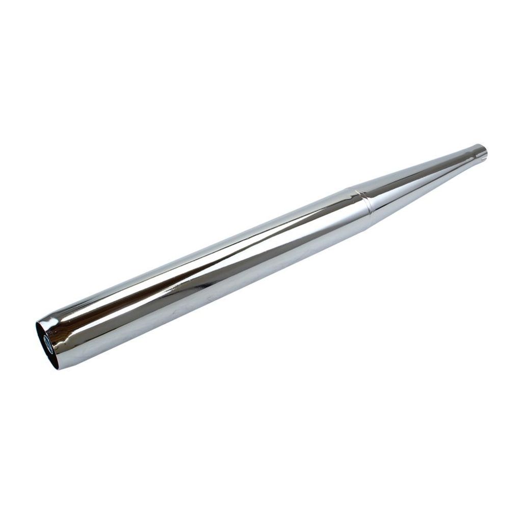Schalldämpfer chrom 60/690/26mm offen Universal für Hercules Puch Zündapp