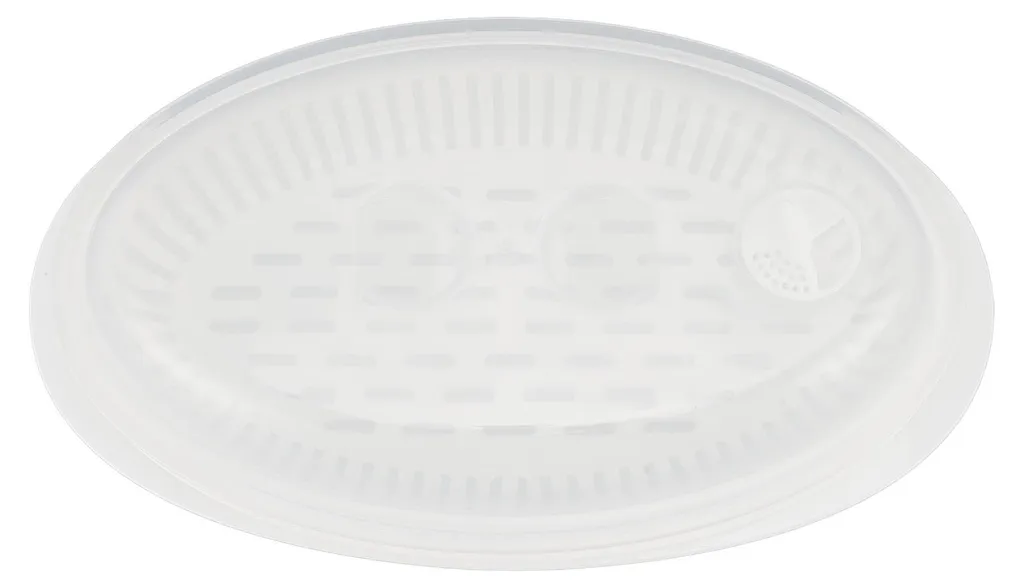 Plat à poisson avec couvercle micro-ondes - Récipient PP 30cm, Bleu