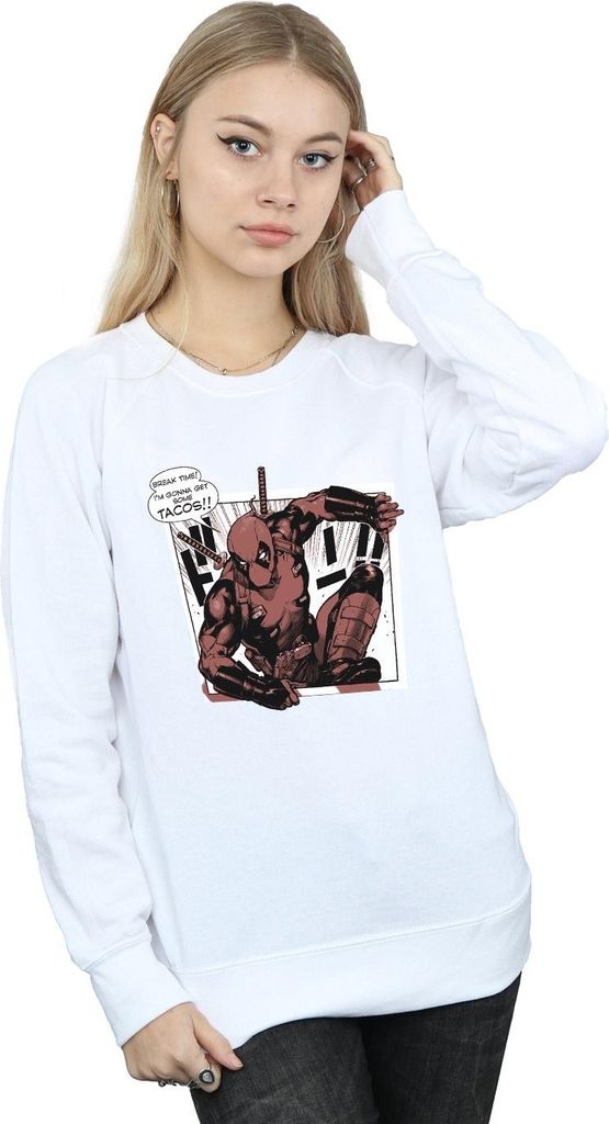 Marvel - "Breaktime Tacos" Sweatshirt für Damen BI15857 (S) (Schwarz)