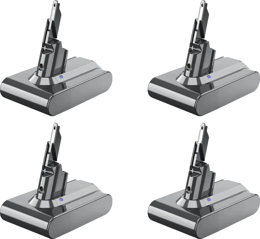 Batterie V7 6000mAh 21.6V Pack de 4 Unités Haute Capacité pour Aspirateur