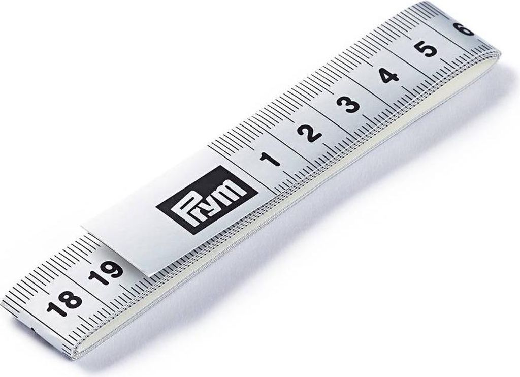 PRYM Maßband Fixo selbstklebend, Silberfarbig mit cm-Skala Produktbild 