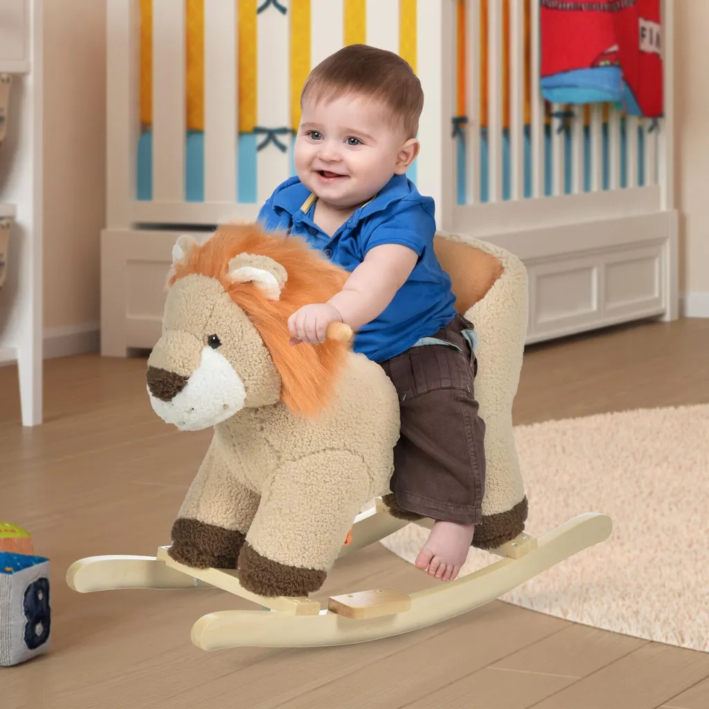Bascule Lion Enfant : Stable et Confortable pour un Jeu Sans Risque - 3