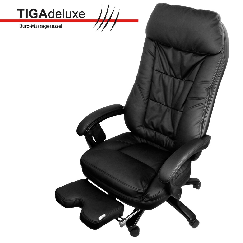 Bürostuhl Drehstuhl Massagesessel Wärmefunktion Chefsessel Schwarz Relax Stuhl 