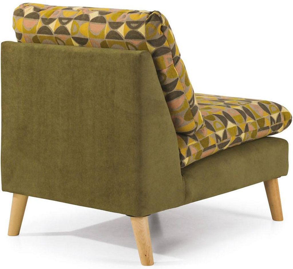 Design Relax Club Sessel Lounge Sofa 1 Sitzer Fernseh Stuhl Polster Stoff Couch