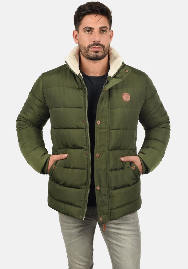 BLEND BHFrederic Herren Winterjacke Steppjacke Jacke gefüttert mit abnehmbarer Kapuze Kordelzug Knöpfen Eingrifftaschen Regular fit