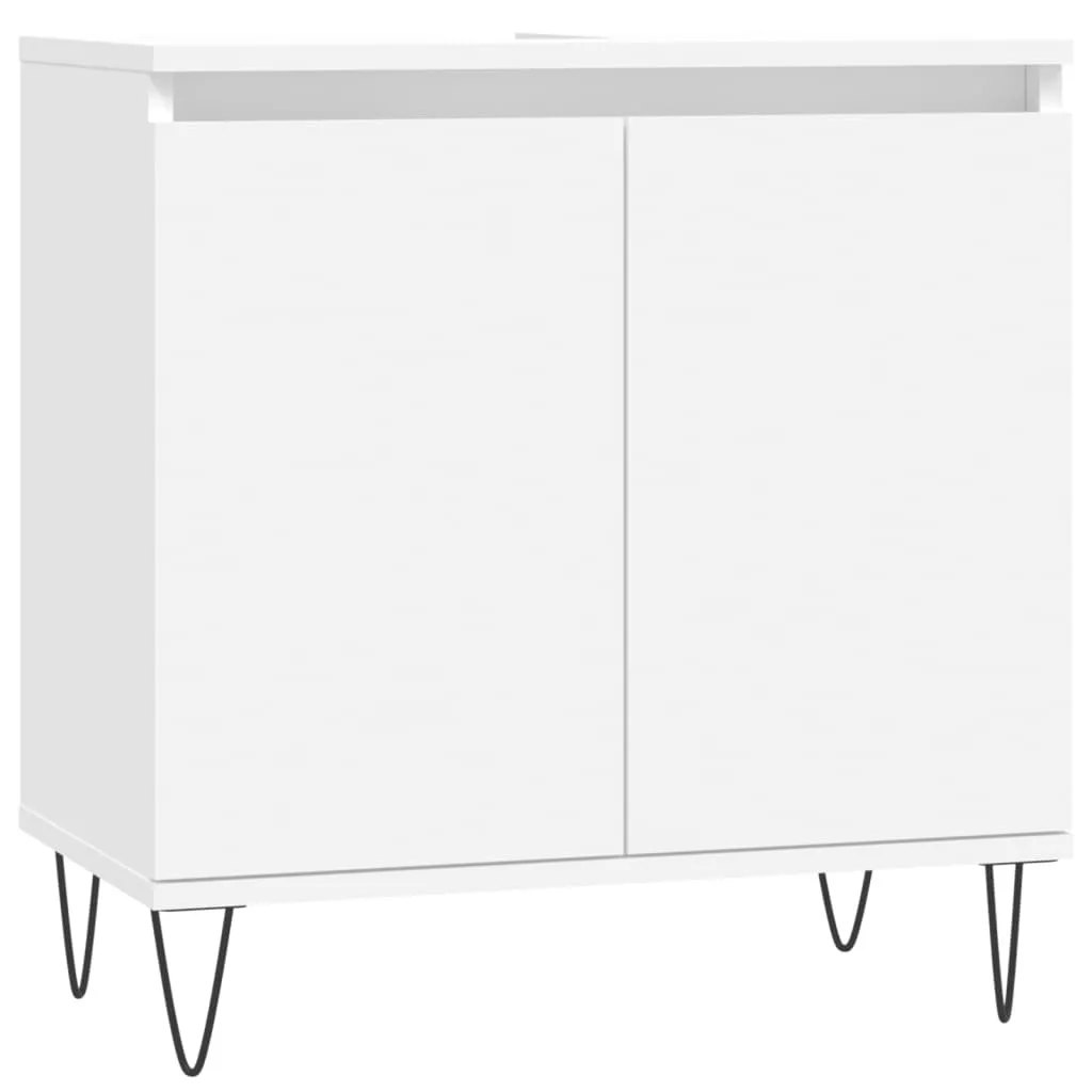 Mobile Sottolavabo vidaXL 58x33x60 cm Bianco - Qualità e Durata