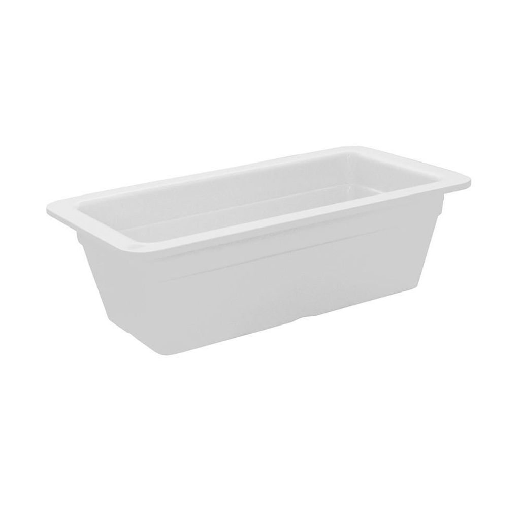 GN-Behälter Gastronormbehälter GN-Schale Melamin Buffet-Line Weiß GN 1/3 3,6L100mm Spülmaschinenfest Hygienisch