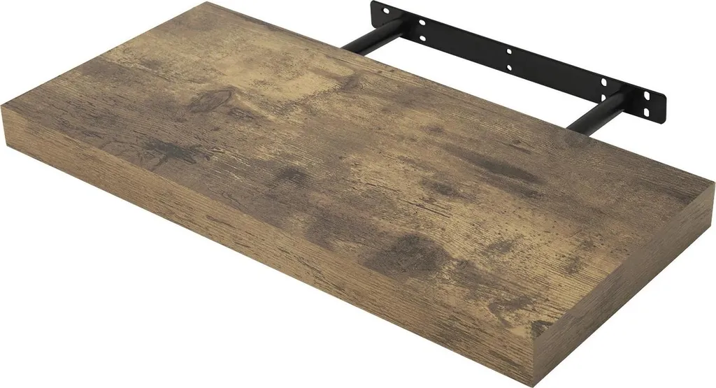 Étagère robuste en MDF bleu royal 50 cm, fixation par perçage stable