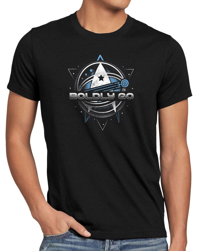 style3 Boldly Into Space Herren T-Shirt