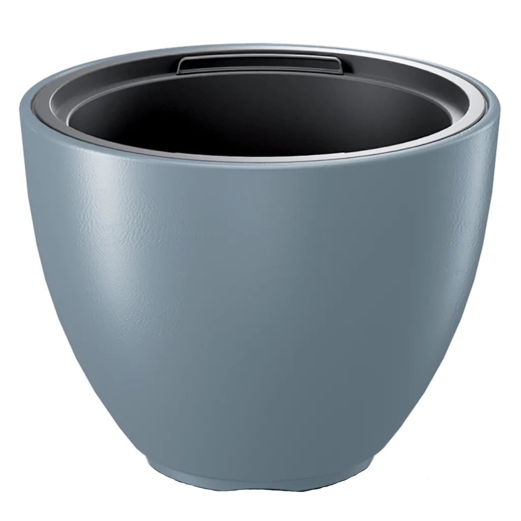 Pot de Fleurs 57cm Incassable et Léger Gris Clair pour Grandes Plantes