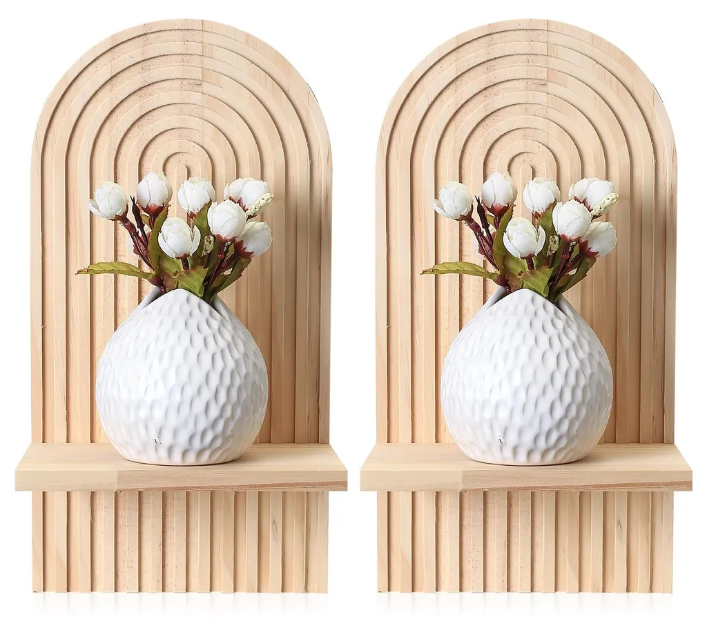 Étagère murale suspendue style bohème pour plantes de terrasse et salon