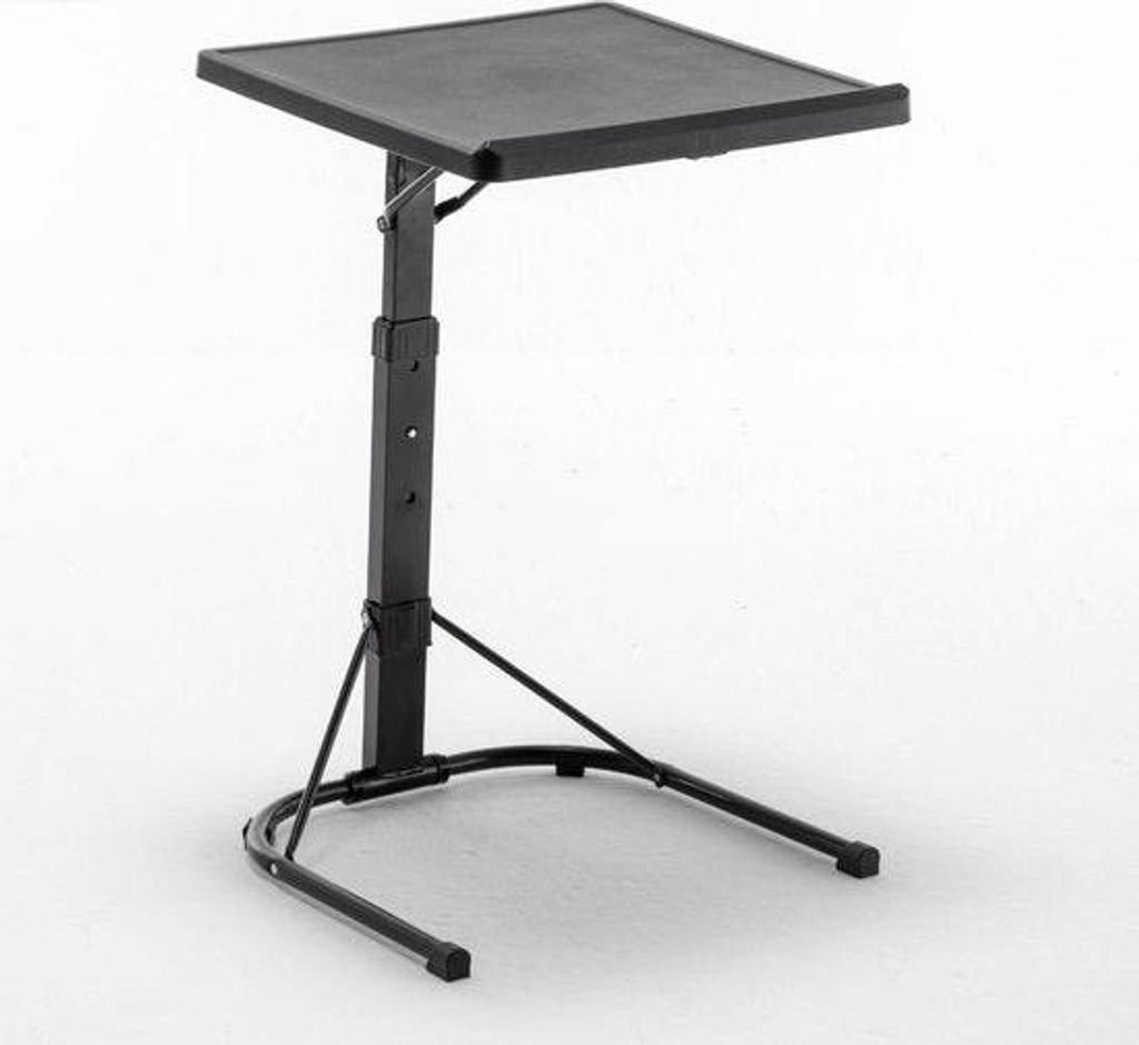 Livista Laptoptisch - Laptop-Beistelltisch - Klapptisch - Schwarz - Zusammenklappbar