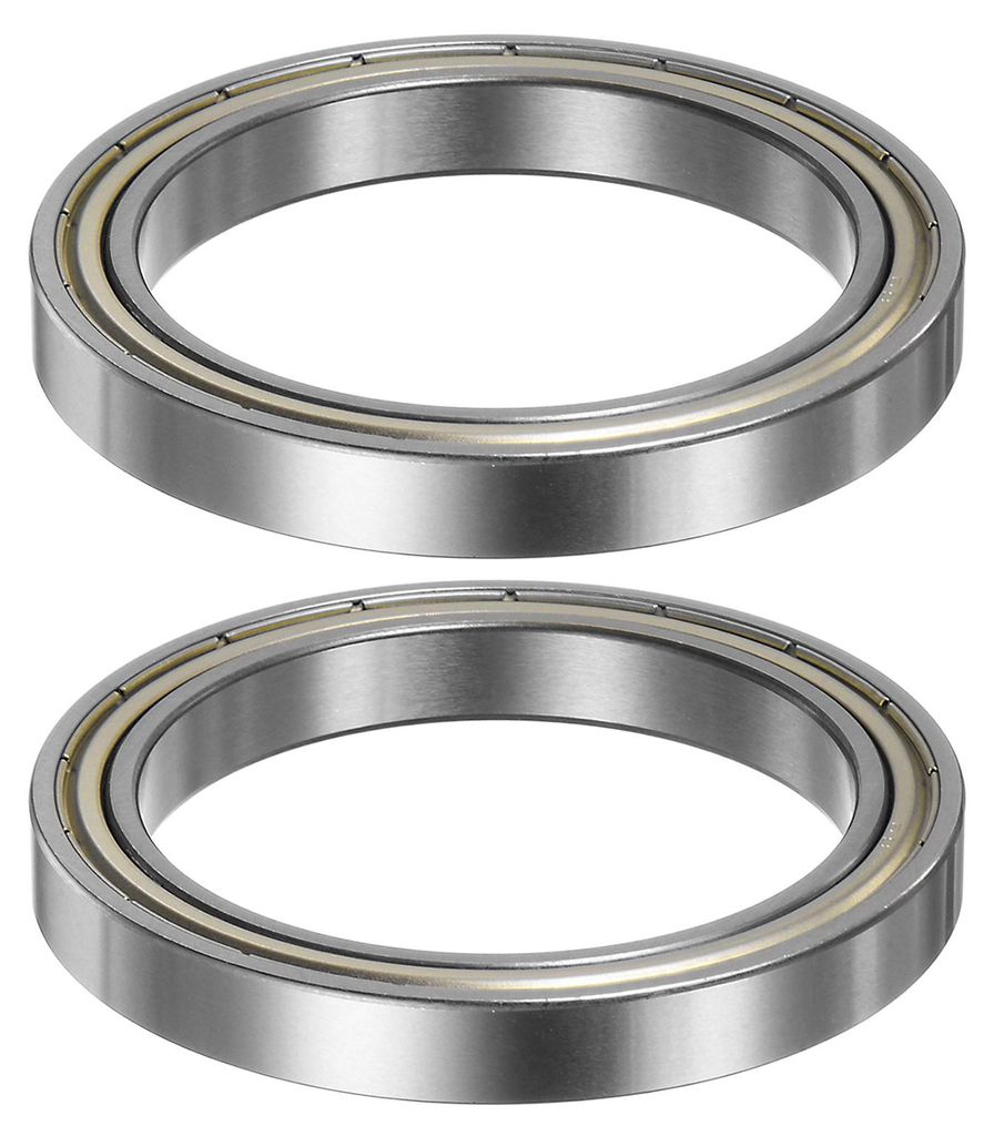 2Stk 6811ZZ Kugellager Tief Rillenkugel Lager 55mm Bohrung 72mm AD 9mm Dick Chrom Stahl ABEC3 Doppel Abgeschirmt Lager Rillenkugellager Bearing fš...