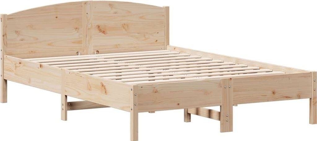 Massivholzbett ohne Matratze 120x200 cm Kiefernholz