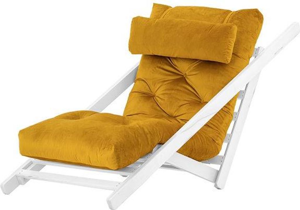 Sessel Nappa mit verstellbarer Rückenlehne-Velluto 8-white