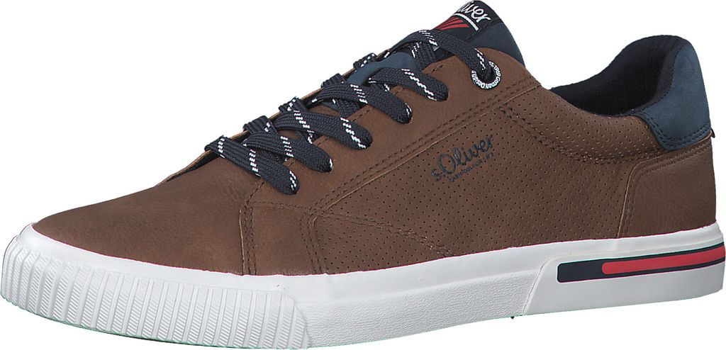 s.Oliver Herren Sneaker Halbschuh Schnürschuh 5-13630-28, Größe:41 EU, Farbe:Braun
