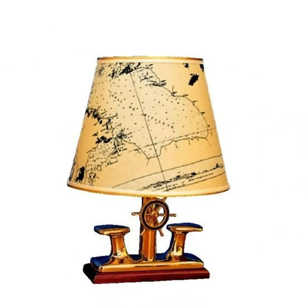 Luminaire de pont ARC Marine en laiton poli Ø 22,5 cm décoratif et robuste
