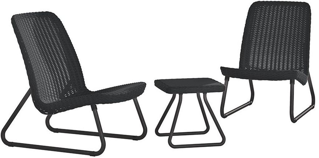 Meble ogrodowe Keter Rio Patio zestaw grafitowy Zdjęcie produktu 