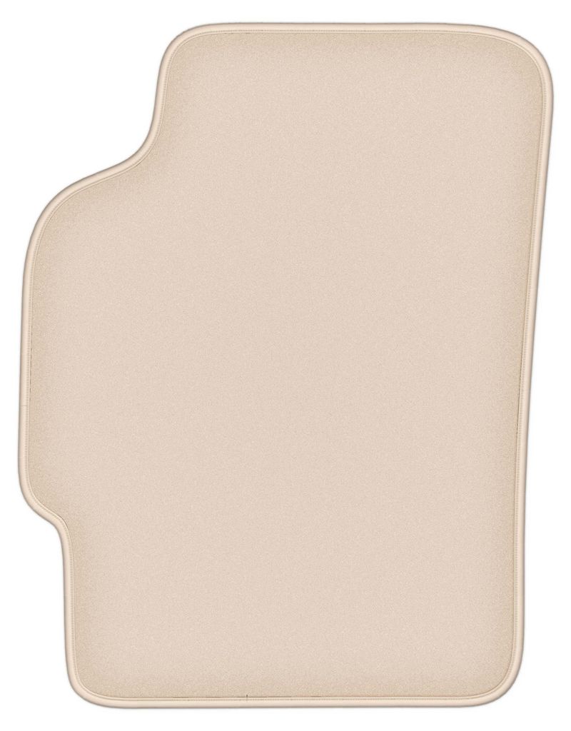 DURBAN Beige Velours-Fahrerfußmatte für Kia Shuma Limousine (1997-2004)