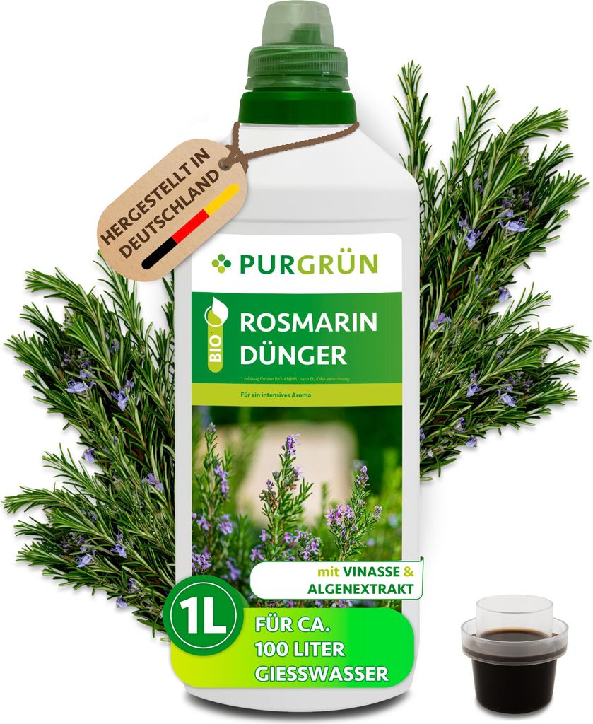 Purgrün -Rosmarin-Dünger 1 Liter,