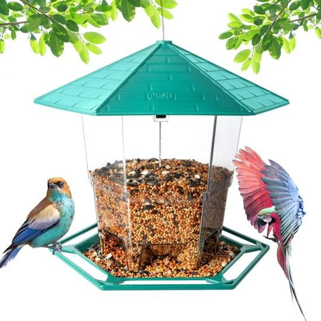 Maison d'oiseaux vintage nichoir extérieur sécurisé avec toit amovible