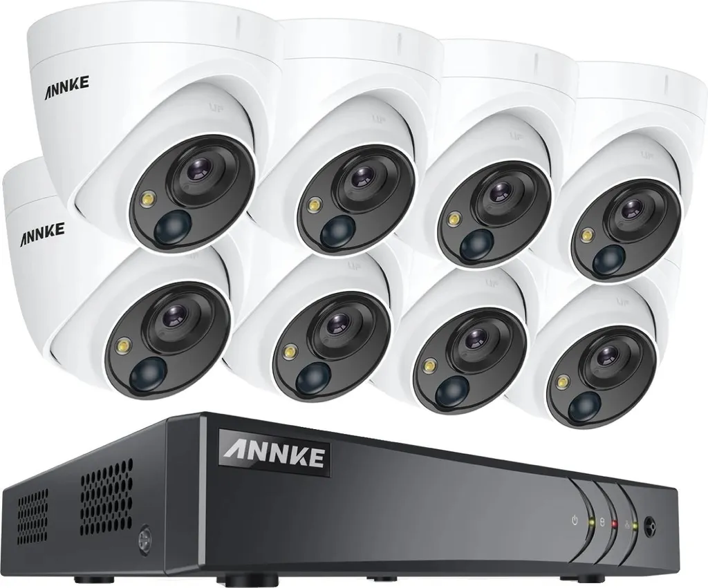 Système de Sécurité CCTV 5MP Ultra HD 8 Canaux avec 8 Caméras Filaire