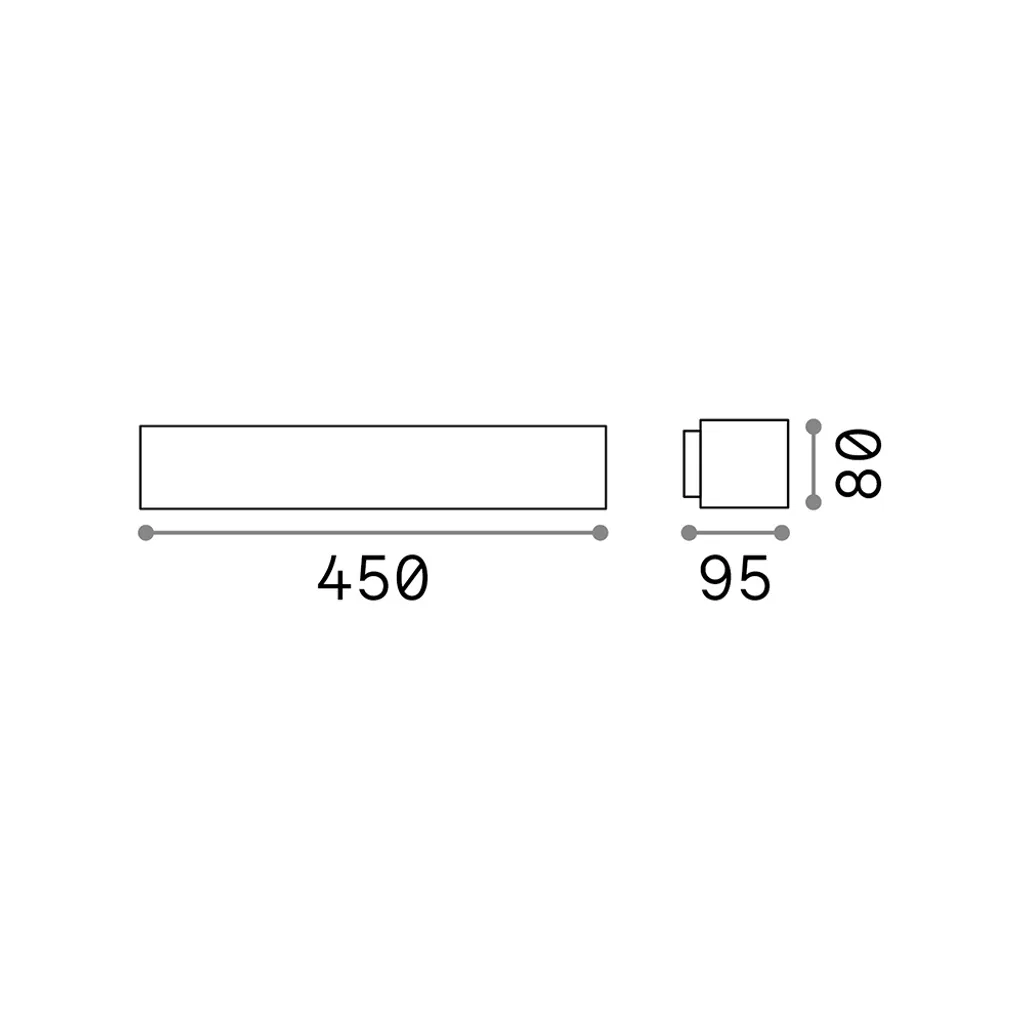 Ideal Lux Andromeda Ap2 Applique Esterno Grigio 163543 | Offerta Online - 2