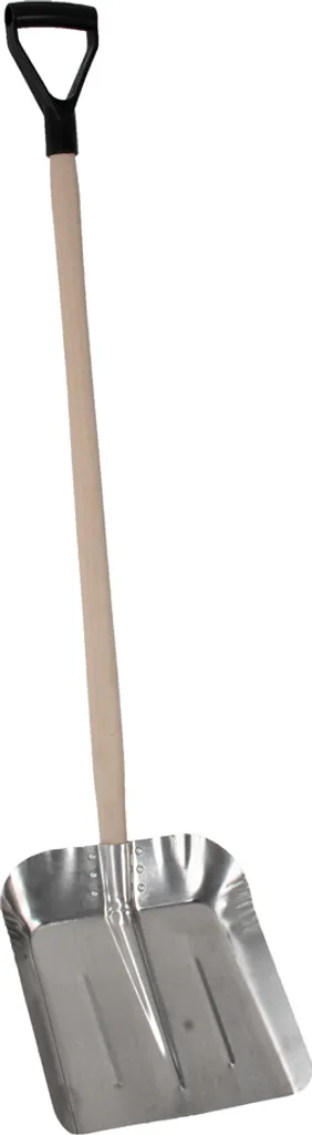 Large pelle EDA 360 mm coloris argent et manche en bois ergonomique