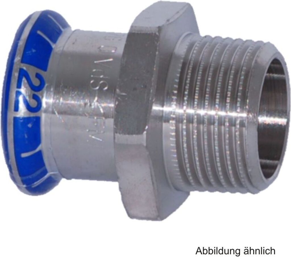 Geberit Mapress Edelstahl Übergang, d15mm, R3/4, 10 Stk.