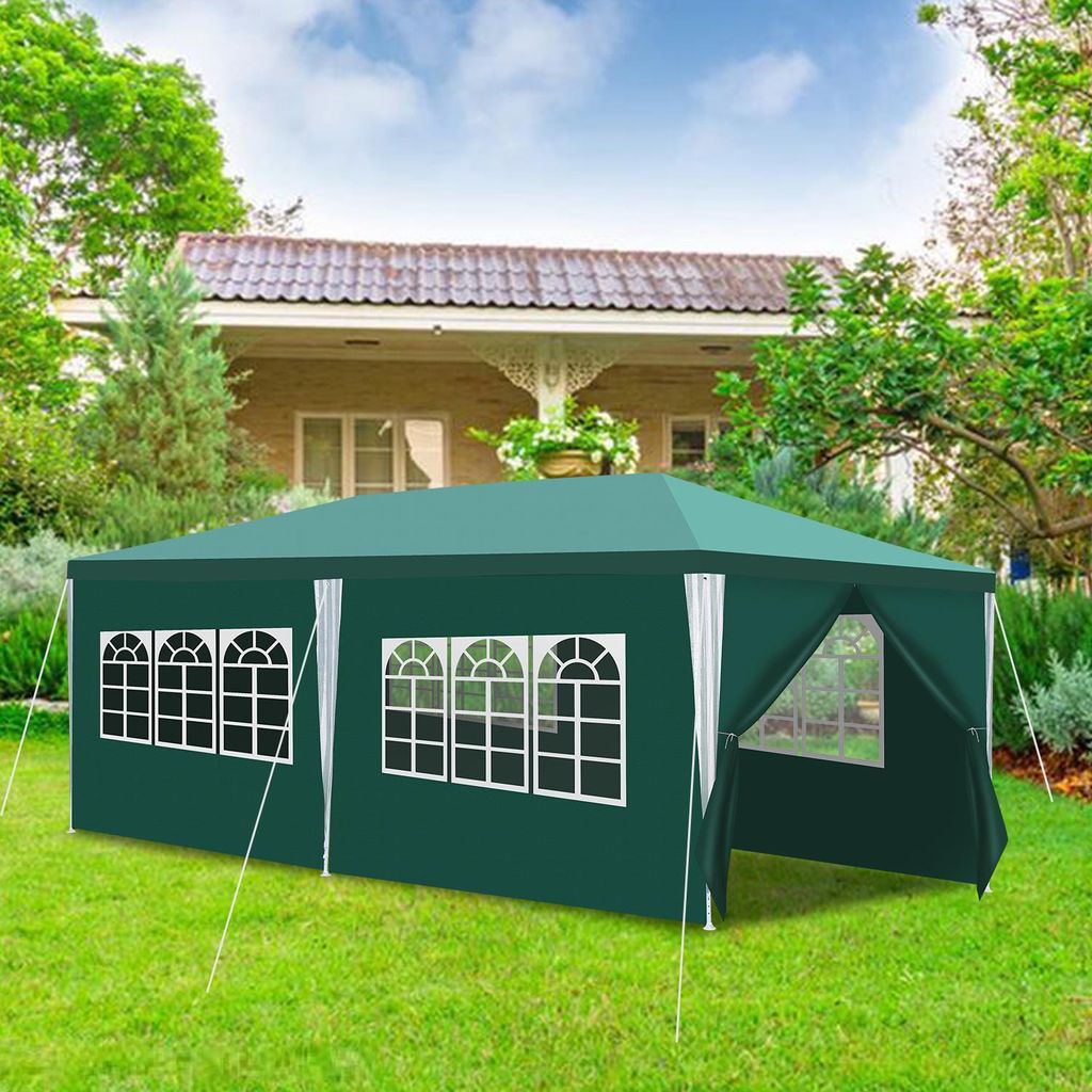 Eikuavons Pavillon 3x6 m Grün Gartenpavillon Partyzelt mit Produktbild 