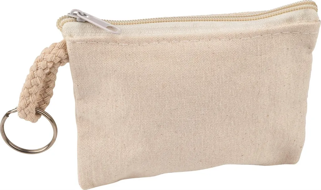 Petit Sac à Clés en Tissu Blanc 10x7cm Lot de 12 Pochettes de Rangement