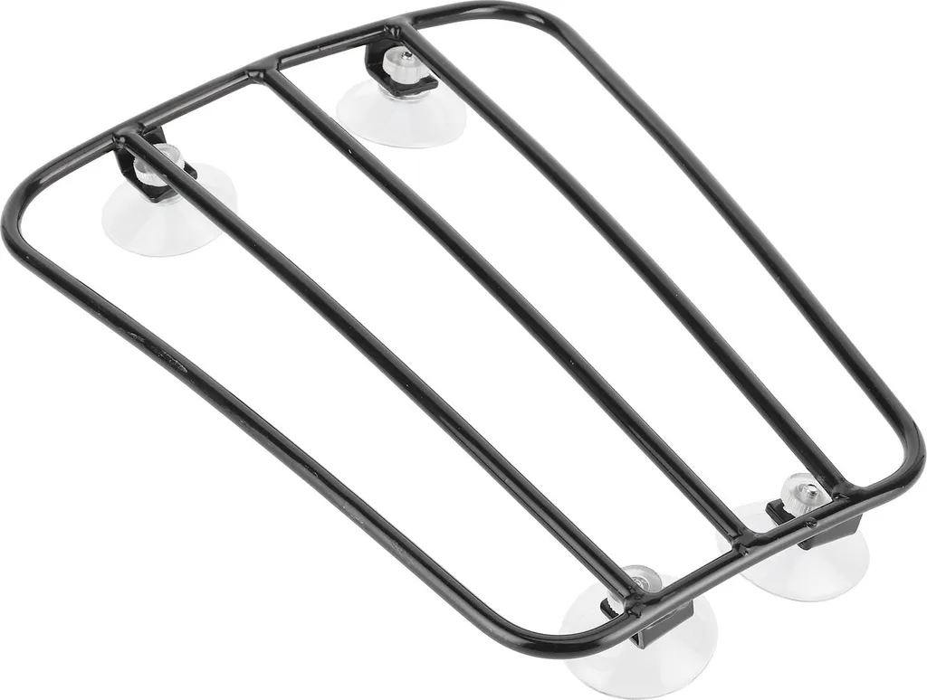 Porte-bagages réservoir moto universel noir rétro pour valise et sacoche