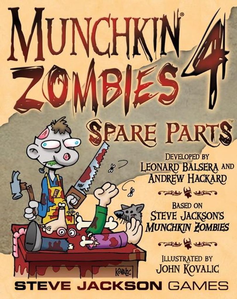 Munchkin Zombies 4 Spare Parts - Kartenspiel Erweiterung - ENG Edition