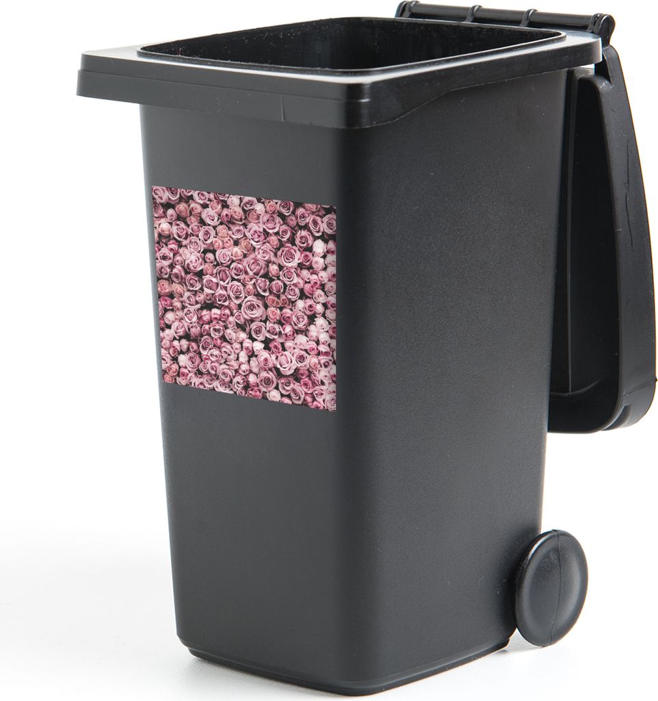 MuchoWow® Mülltonnenaufkleber Blumen - Rosen - Natur - Rosa Produktbild 
