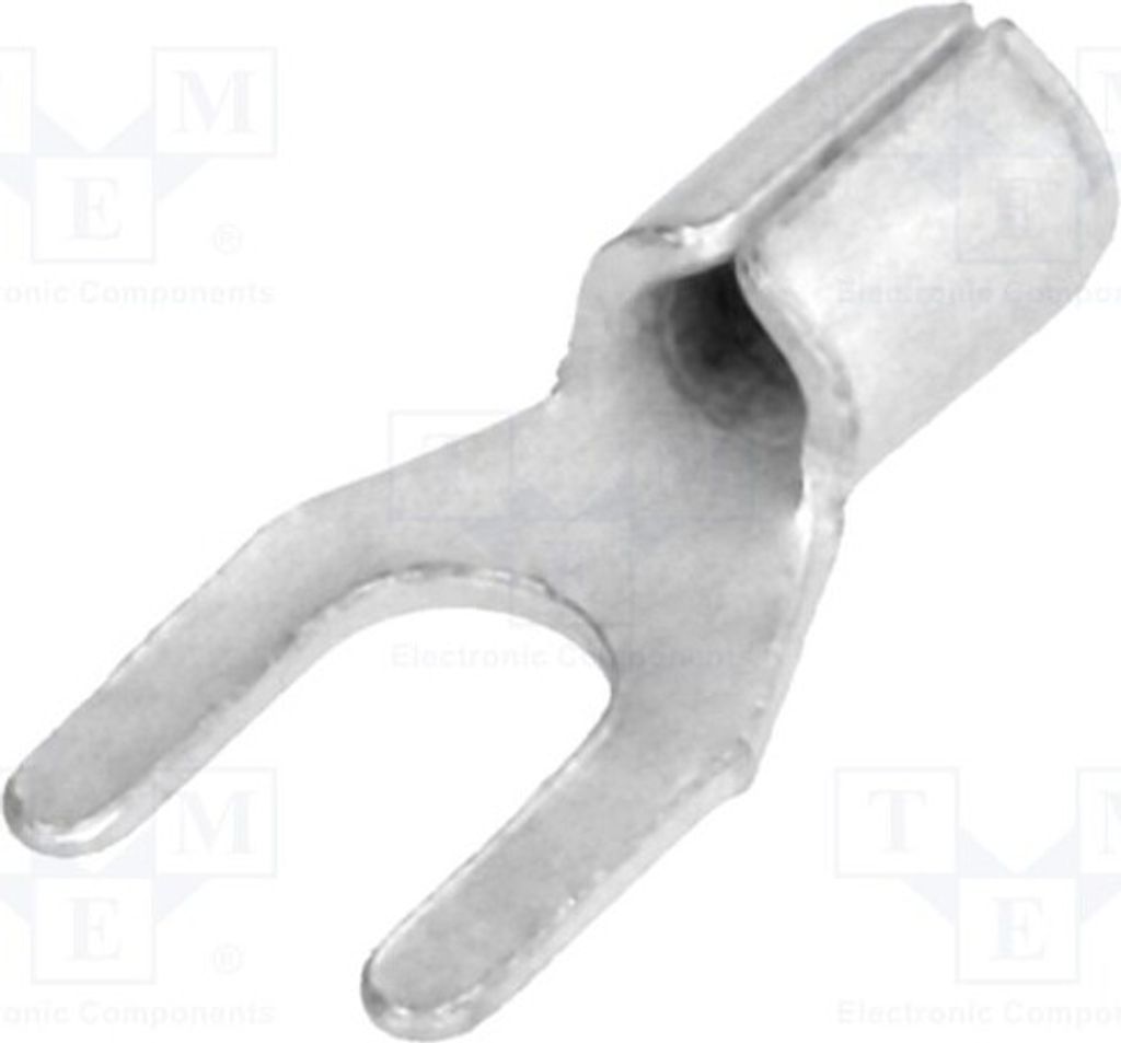 10x Kabelschuh: Gabel M3,5 1,5÷2,5mm2 Klemmverbindung unisoliert BM 01214 isoliert