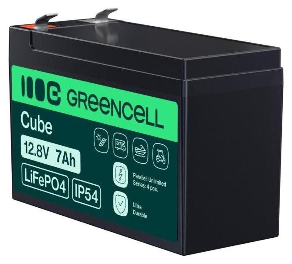 Green Cell LFPGC12V7AH, Lithium-Eisen-Phosphat (LiFePO4), Produktbild 