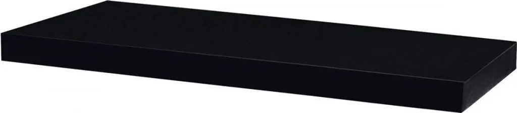 Étagère Murale 60cm Noir Brillant P-001 BK - Finition Laquée Premium
