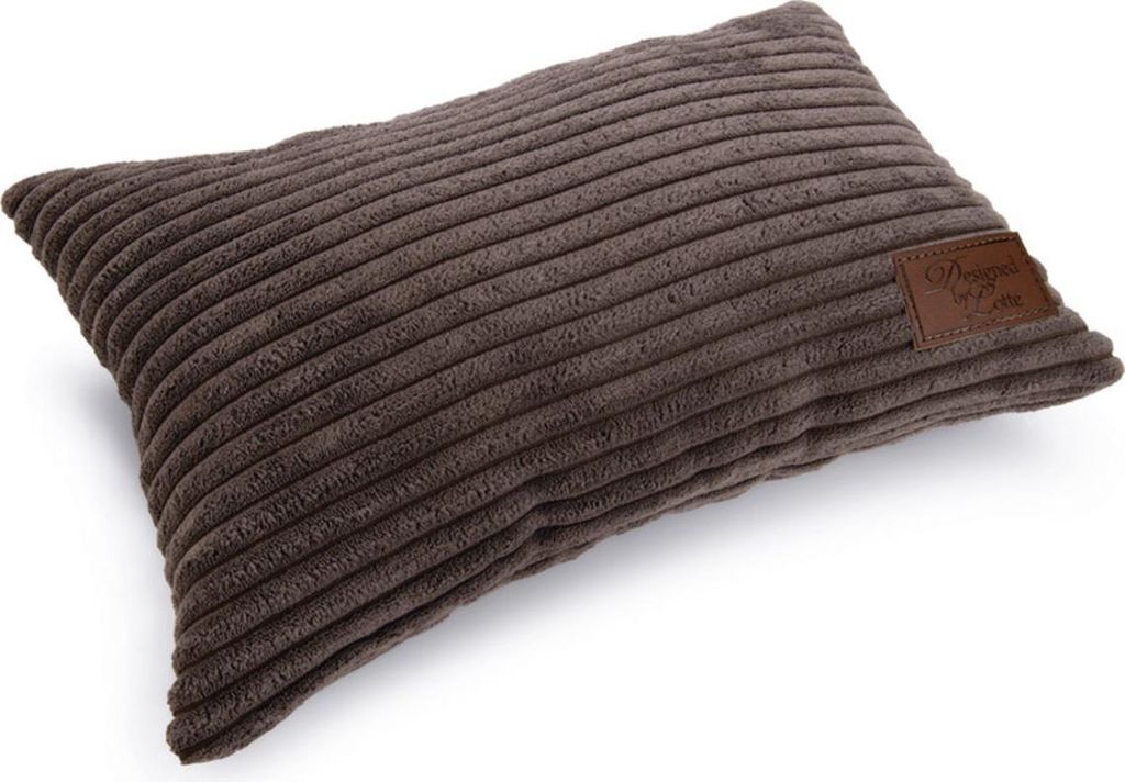 Designed by Lotte Ribbed - Hundekissen - dunkelgrau - 35x23 cm