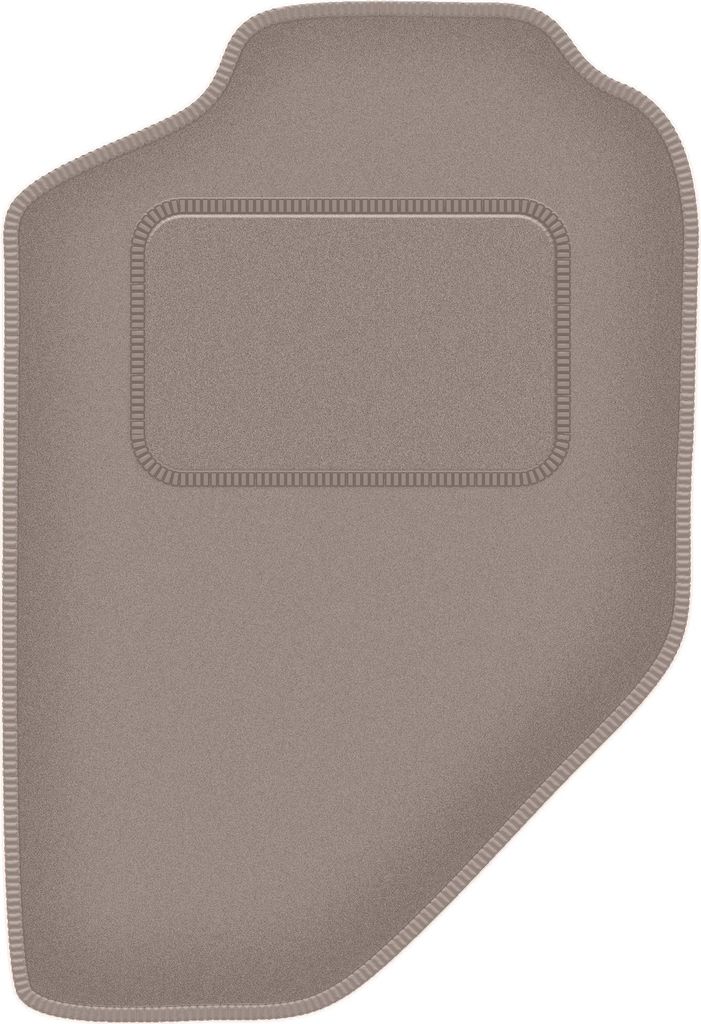 Fahrerfußmatte Velours beige passend für Opel Frontera B (1998-2006, 5 Türen) – mit Befestigungen – passgenau