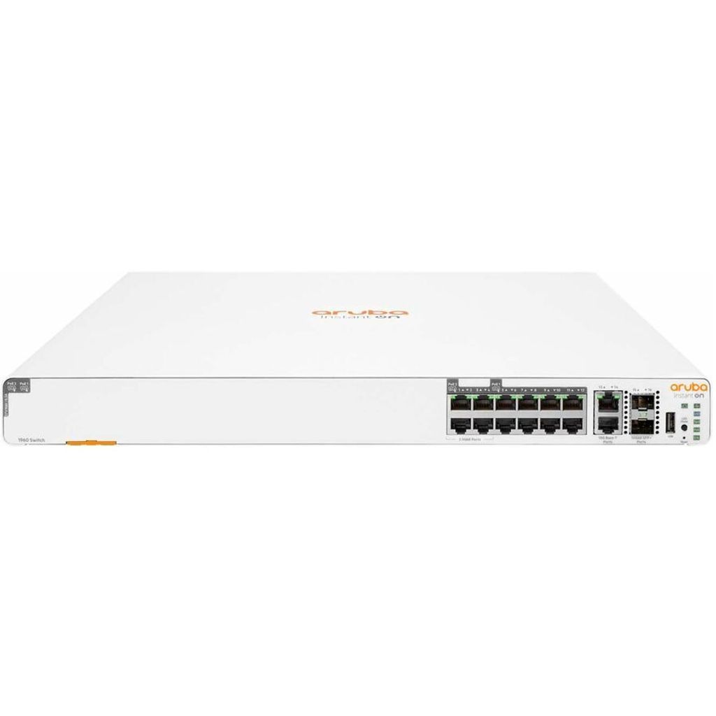 HPE Networking Instant On Switch 8p Gigabit CL4 4p SR2.5G CL6 PoE 2p 10GBT 2p SFP+ 480W 1960, Power over Ethernet (PoE)