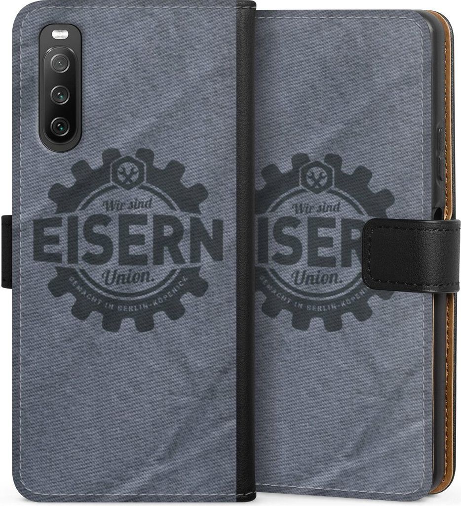 DeinDesign Klapphülle für Sony Xperia 10 IV Handytasche Lederhülle Tasche 1. FC Union Berlin FCU Offizielles Lizenzprodukt