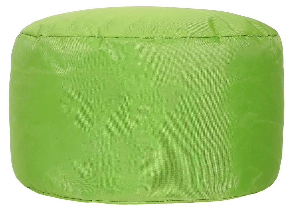 Sitzsack Hocker, Grün, Indoor Outdoor Pouf mit Füllung, Wasserabweisender Stoff, Fußhocker für Wohnzimmer, Schlafzimmer, Garten