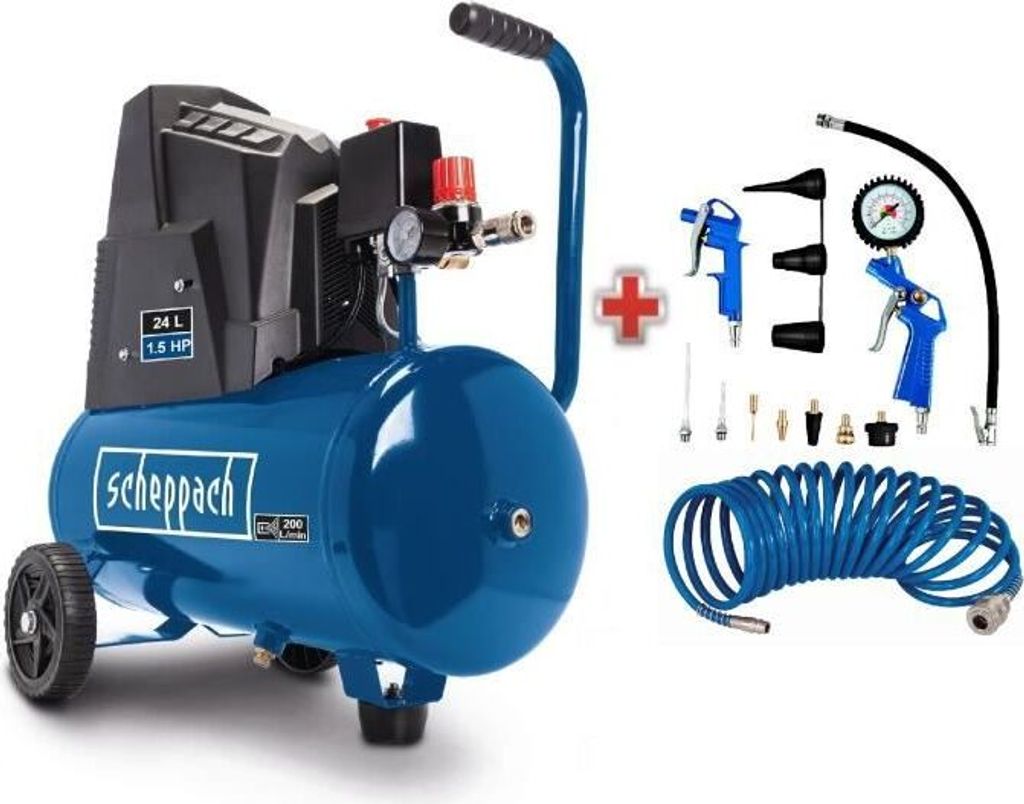 Horizontální vzduchový kompresor Scheppach HC30o - 24 l - Obrázek produktu 