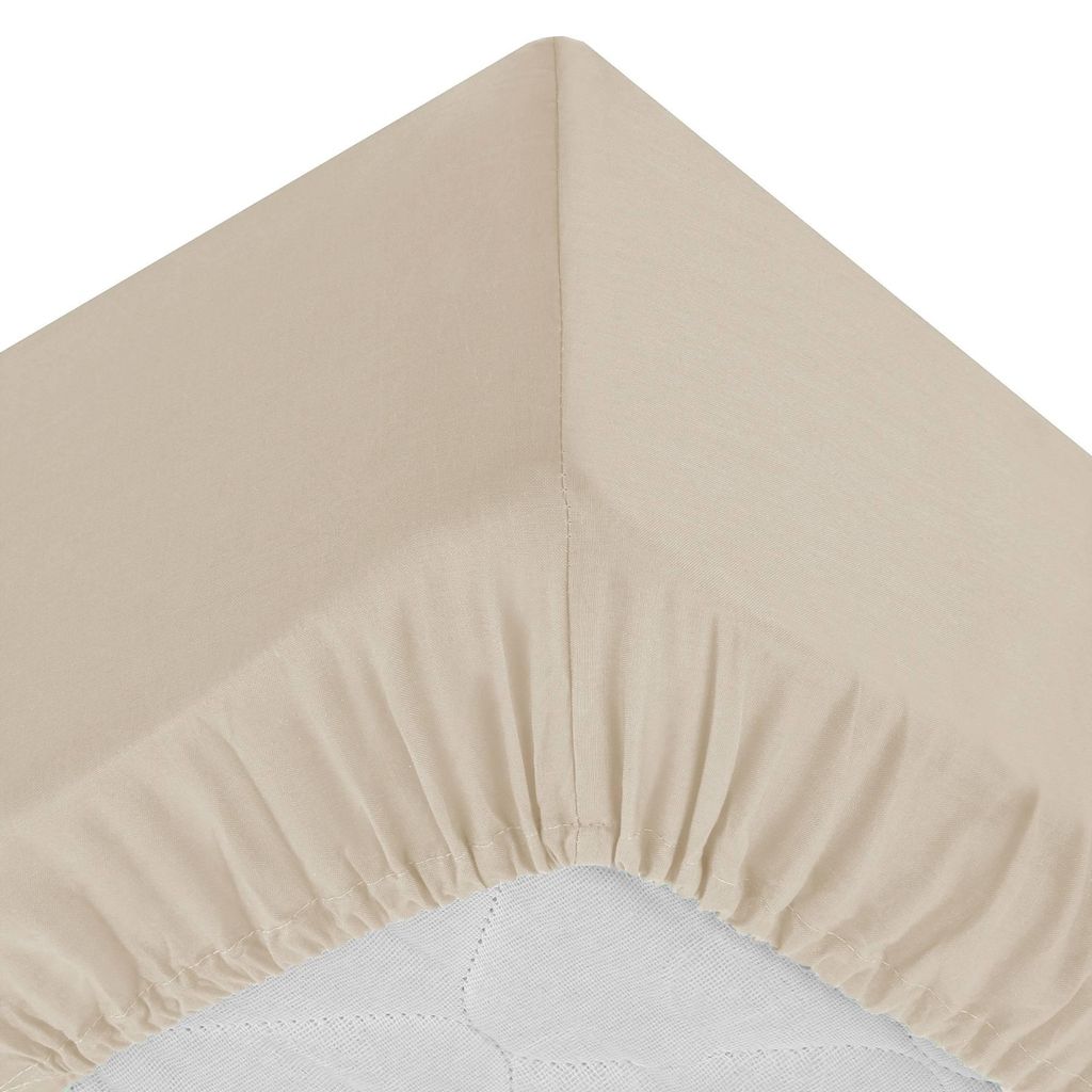 Bettlaken mit Gummizug, 140 x 190 cm, Baumwolle Produktbild 