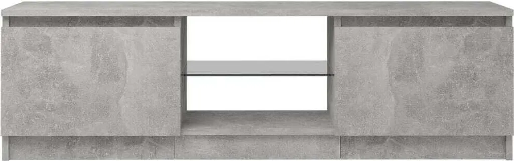 Mobile Porta TV con Luci LED RGB 120cm - Effetto Cemento Grigio Industrial - 13